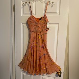 Multi orange dress.